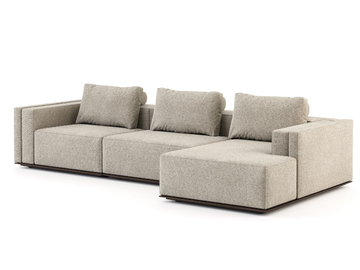 LANDFORM - Sectional fabric sofa with chaise longue by Stylish Club - view 2